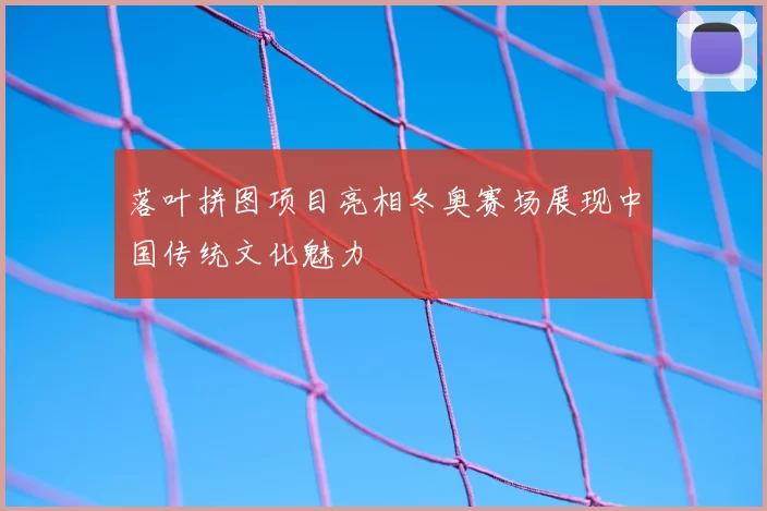 落叶拼图项目亮相冬奥赛场展现中国传统文化魅力