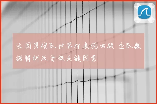 法国男模队世界杯表现回顾 全队数据解析及晋级关键因素